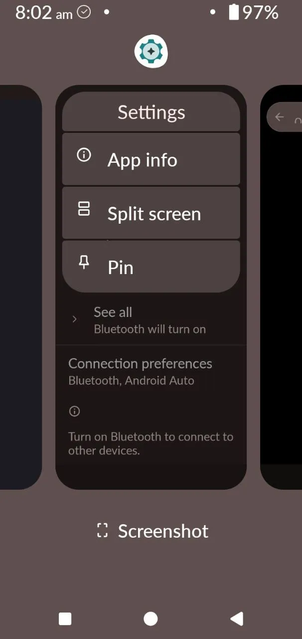 Recents/Overview স্ক্রিনে অ্যাপ পিন করার অপশন