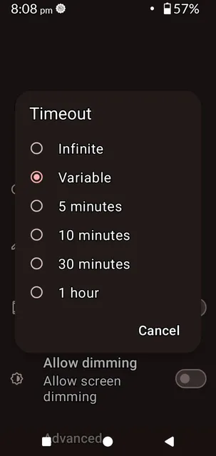 Set variable timeout for Caffeine